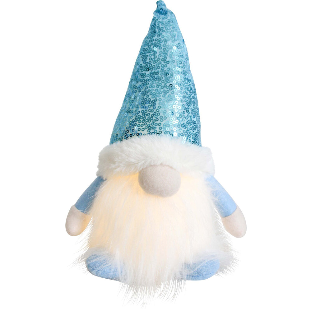 2PK LVD Polyester LED Sky Gnome Home/Living Room Christmas Decor 15x30cm Blue