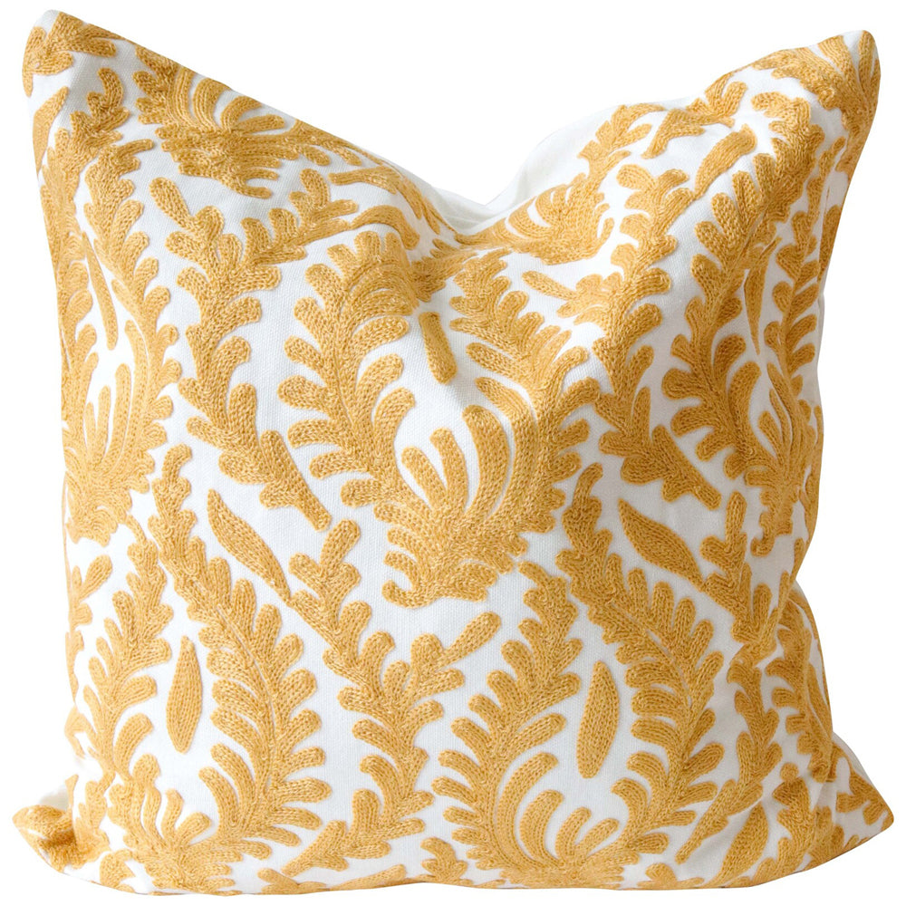 2PK LVD Cushion Mustard Boho 1 Home/Lounge Decor 45cm Square