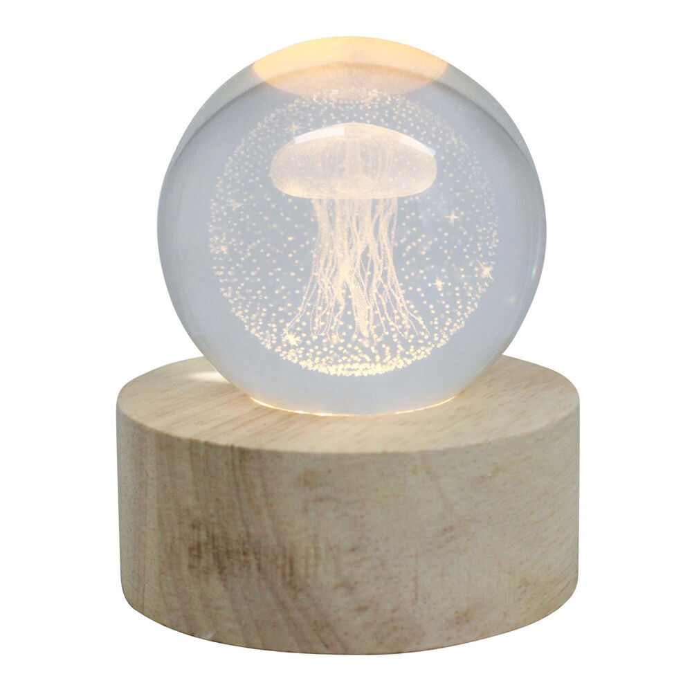 LVD Glass/MDF Jellyfish LED Ball Tabletop Decor Combo Set 7cm