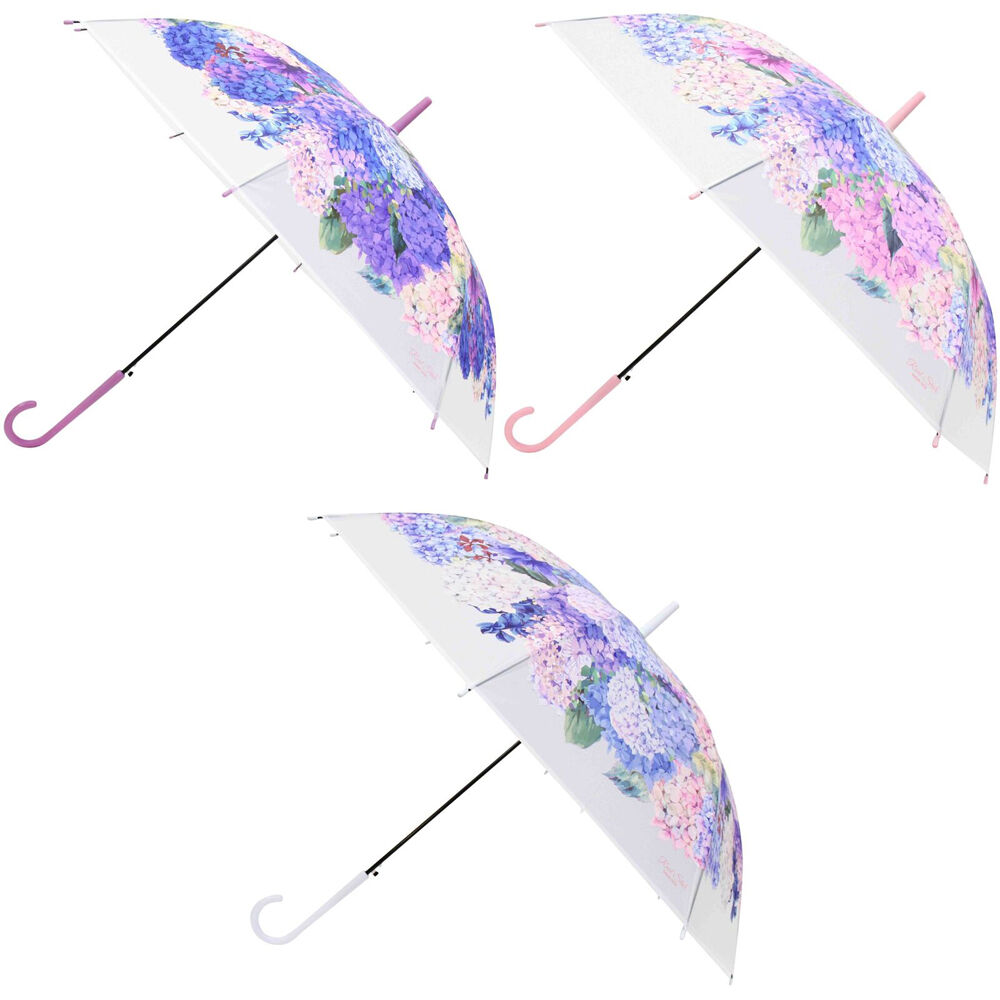 2PK LVD Women's Folding Umbrella Floral Hydrangeas 80cm Assorted