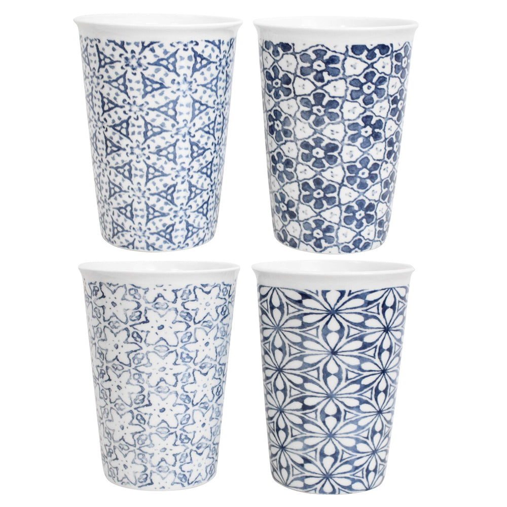 6PK LVD Ceramic Tall Cup Senoma Home/Kitchen Drinkware 13cm Assorted