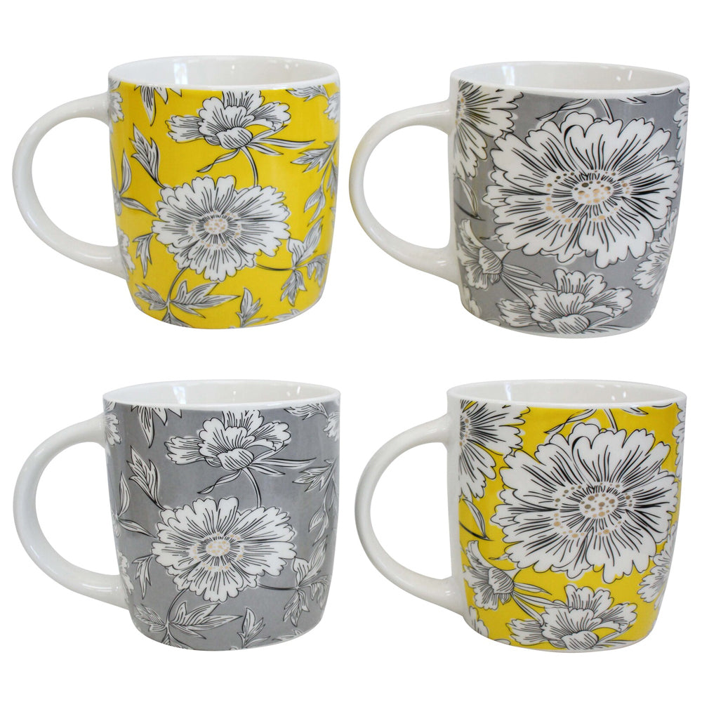 6PK LVD Ceramic Coffee Mug Jones Home/Kitchen Drinkware 9cm Assorted