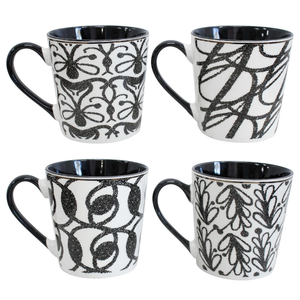 6PK LVD Ceramic Coffee Mug Stonehouse Home/Kitchen Drinkware 9.5cm Assorted