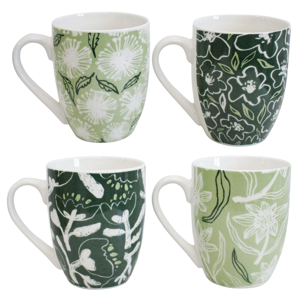6PK LVD Ceramic Coffee Mug Burbank Home/Kitchen Drinkware 10.5cm Assorted