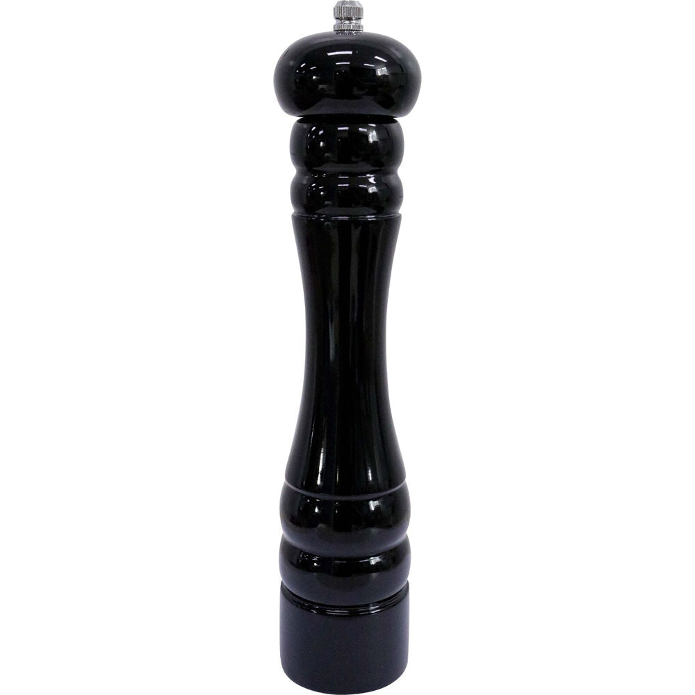 LVD Timber Wooden Sleek Tall Salt/Pepper Grinder Large 5x5x27cm Black