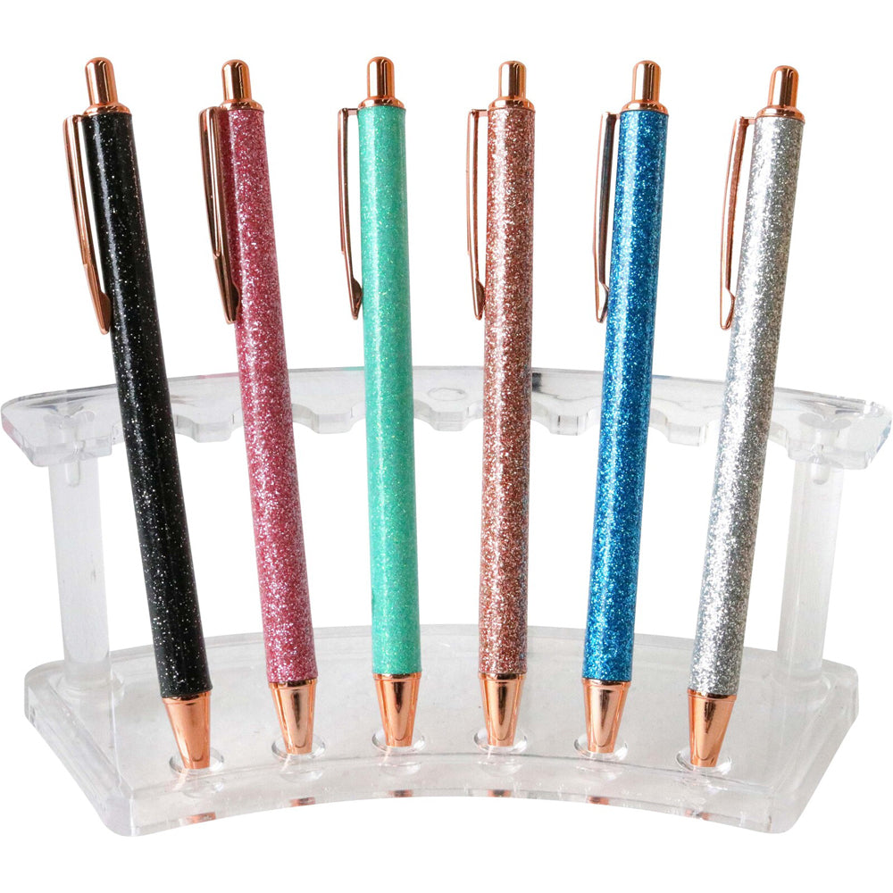 12pc LVD Writing Pens Office/School Stationery - Glitter