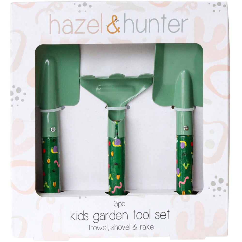 6pc LVD Kids/Childrens Garden Tool Set Bugs Life Green