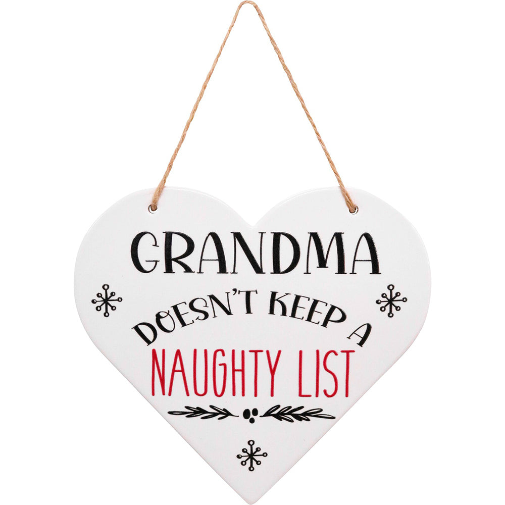 5PK LVD Heart Grandmas List Decorative Sculpture Home/Lounge Decor