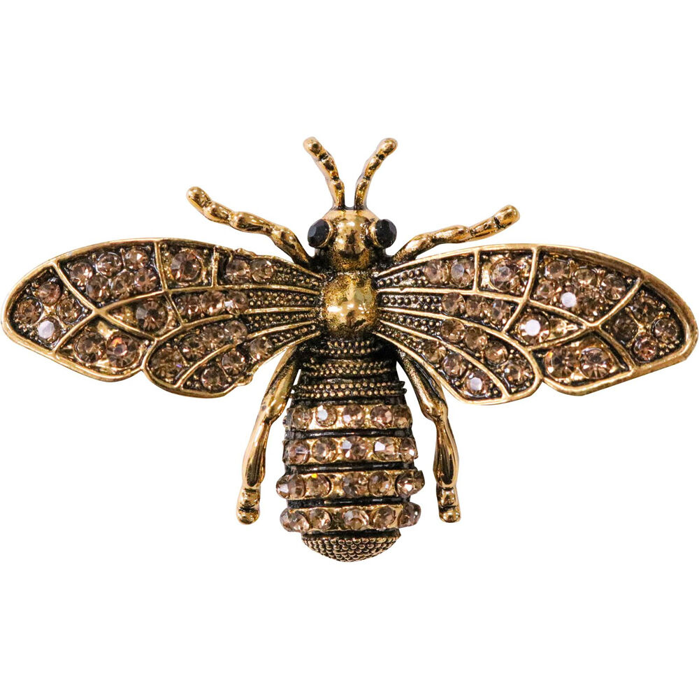 8PK LVD Metal Bumblebee Fridge Display Magnet 5.5x3.5cm Shimmering Gold