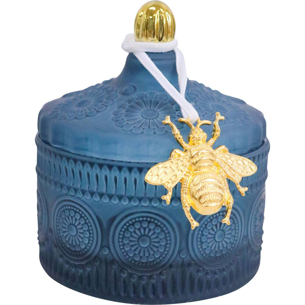 2PK LVD Glass Chloe Trinket Box Storage Decor Round 10cm - Capri