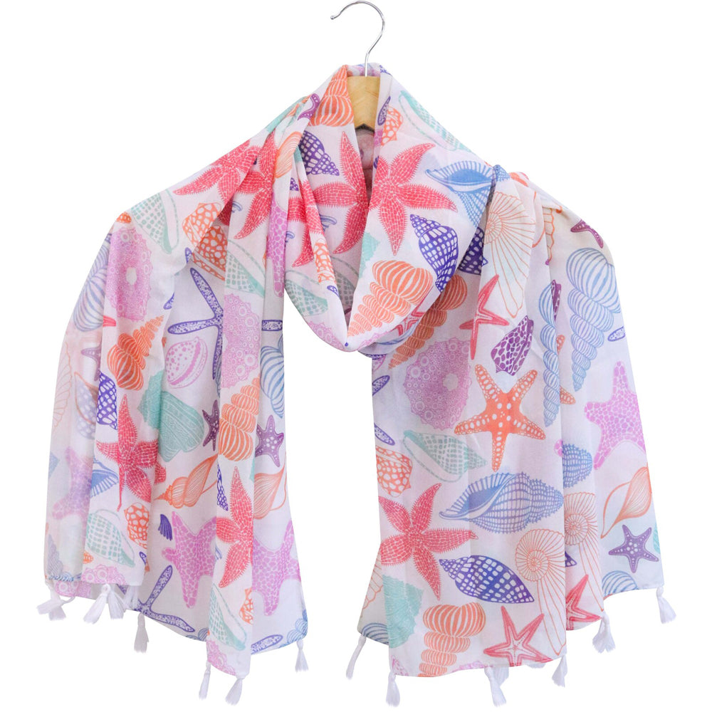2x LVD Scarf/Sarong Women Beach Shawl Cover Up 90x180cm Polyester Ocean Colour