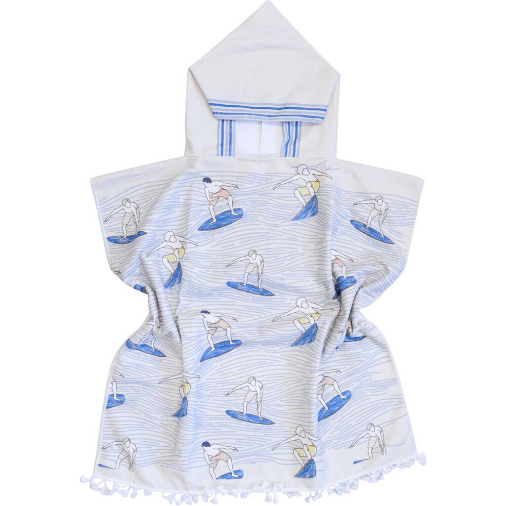 2PK LVD Kids Microfibre Poncho Towel w/ Bag 70cm Surfers
