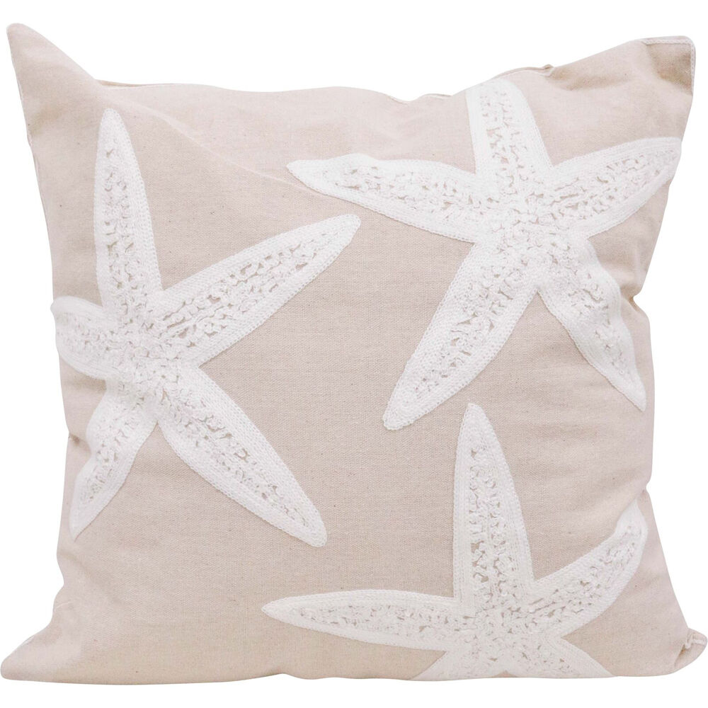 2PK LVD Starfish Decorative Home Cushion Pillow 43x40x10cm Natural Soft Beige