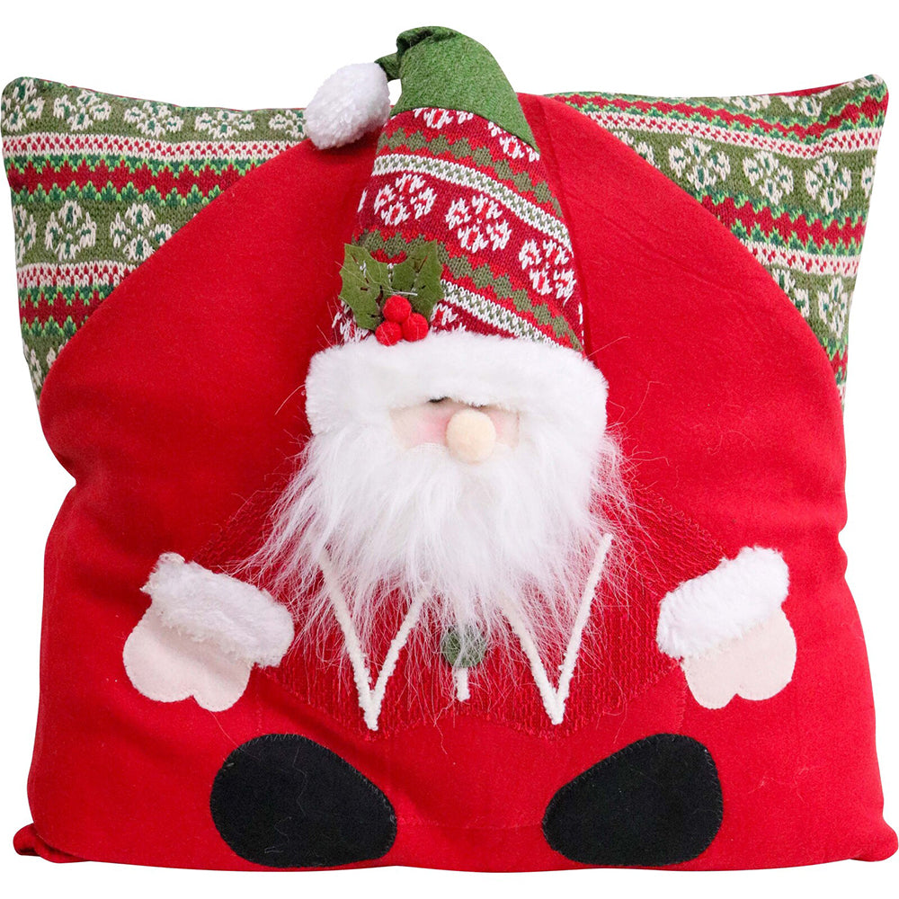 2PK LVD Cushion Santa Red Decorative Pillow Home Lounge Decor