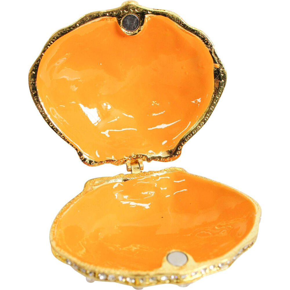 LVD Metal/Enamel Decorative Trinket Box Home Decor Shell