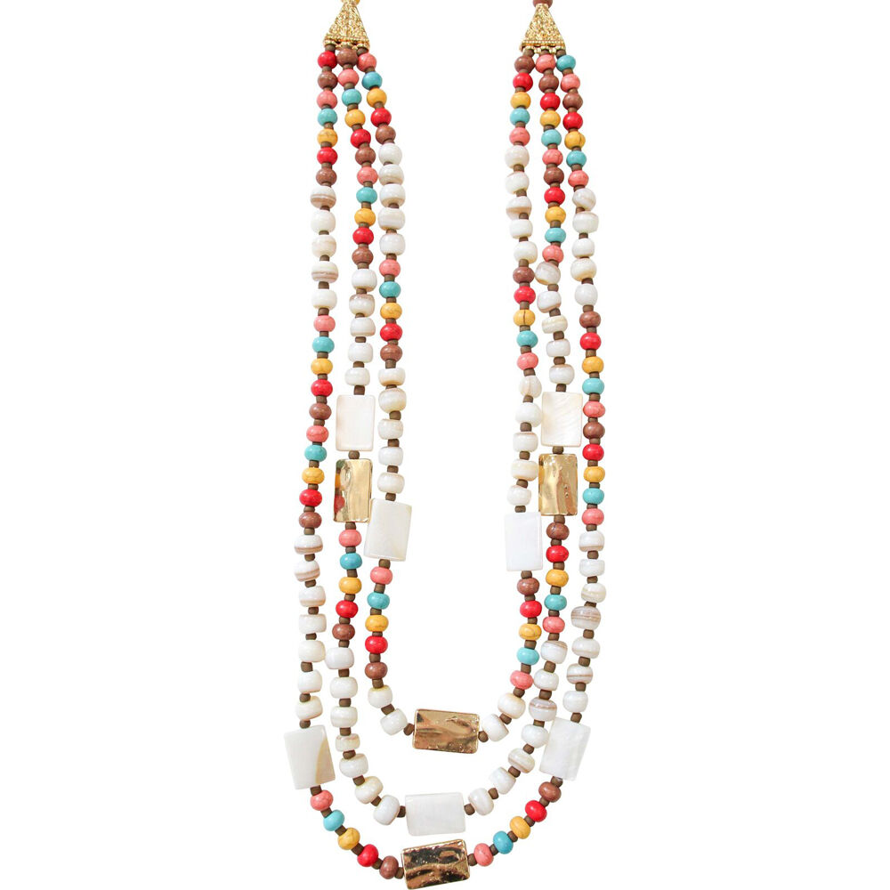 LVD Necklace w/ Stone Beads Home Jewellery Decor 45cm - Juniper