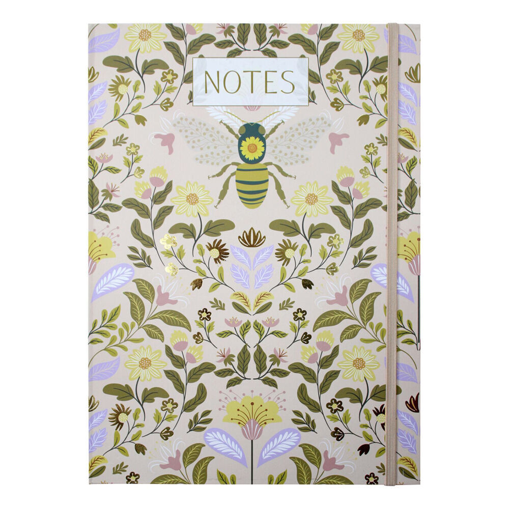 4PK LVD Bee Folk A4 Padfolio Writing Stationery 22x30cm