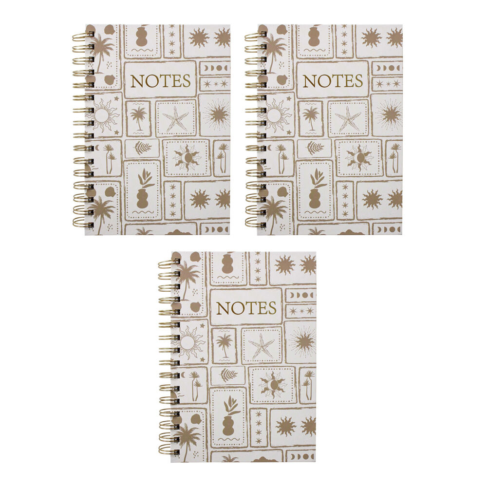 3PK LVD Bohemia Postcard A5 Notebook Writing Stationery 15.5x21cm