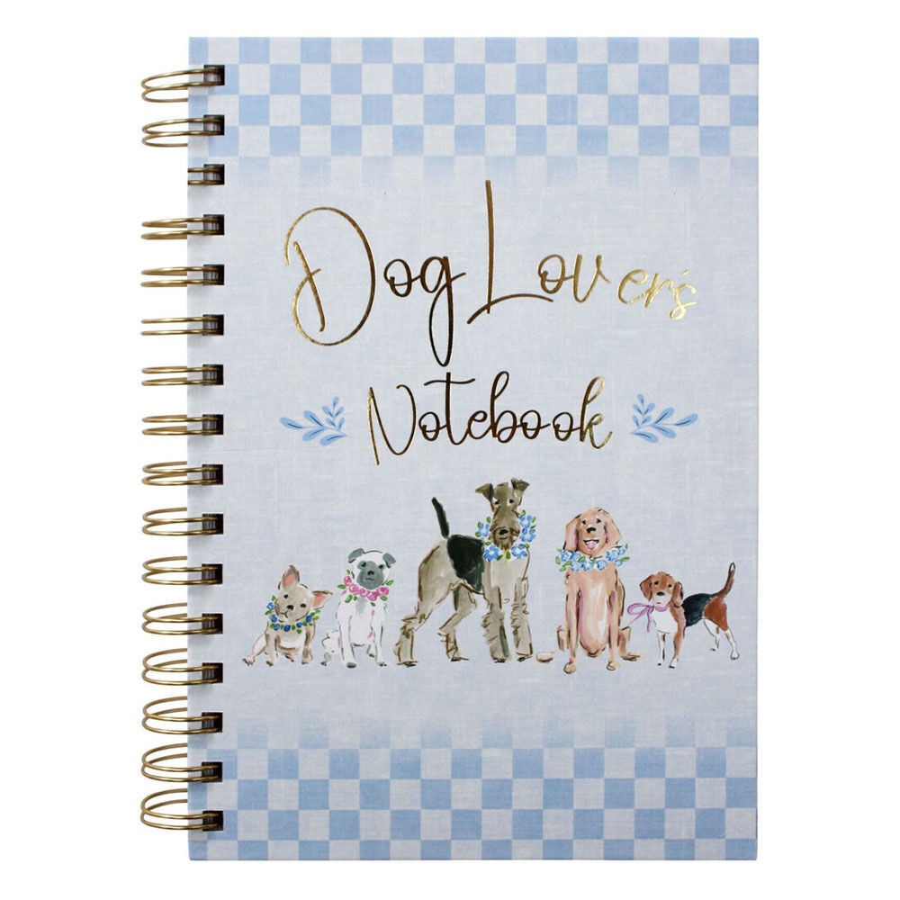 6PK LVD Dog Lovers A5 Notebook Spiral-Bound Writing Stationery
