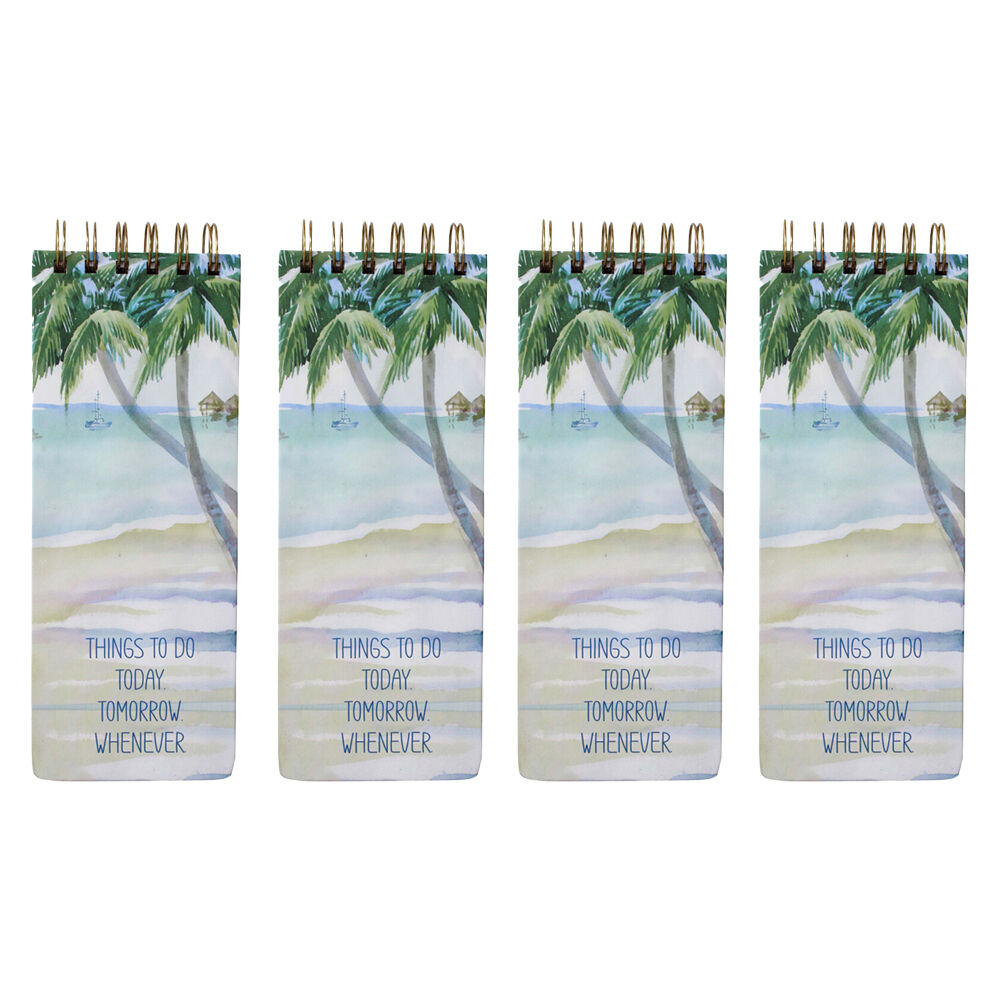4PK LVD Coastal List Pad/Notepad Writing Stationery 8.5x23cm