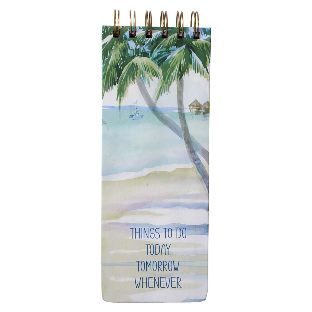 4PK LVD Coastal List Pad/Notepad Writing Stationery 8.5x23cm