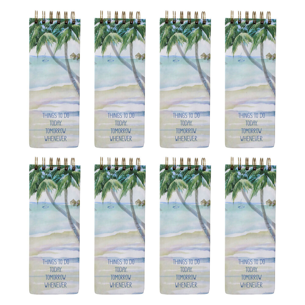 8PK LVD Coastal List Pad/Notepad Writing Stationery 8.5x23cm
