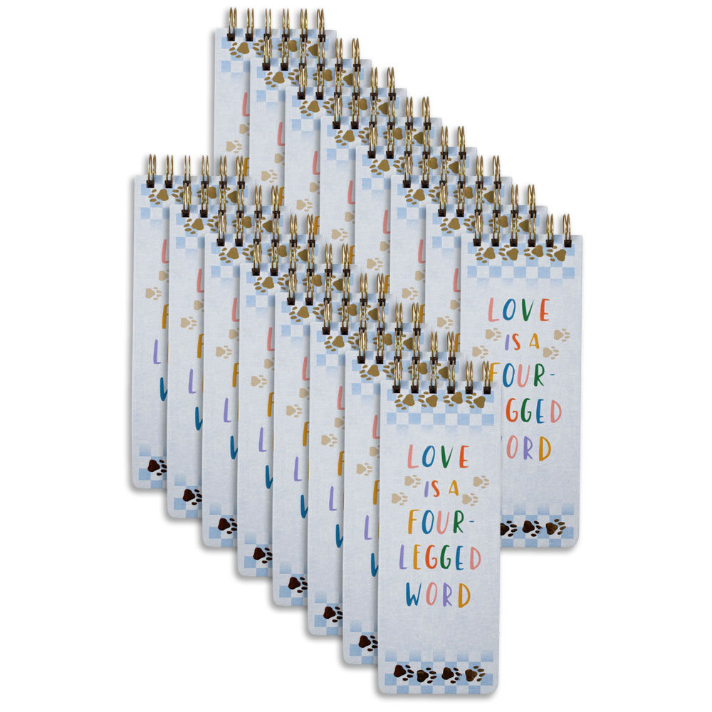 16PK LVD Pet Love Spiral-Bound List Pad Paper Writing Stationery