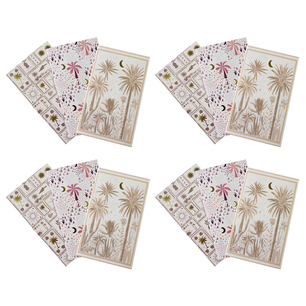 4x 3pc LVD Bohemia Notebooks Writing Stationery 10.5x18cm