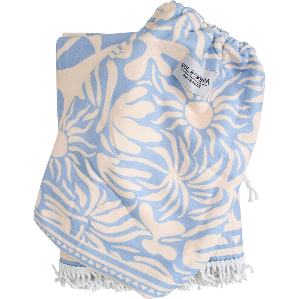 LVD XL Ombre Absorbent Microfibre Beach Towel 150x200cm Blue/White