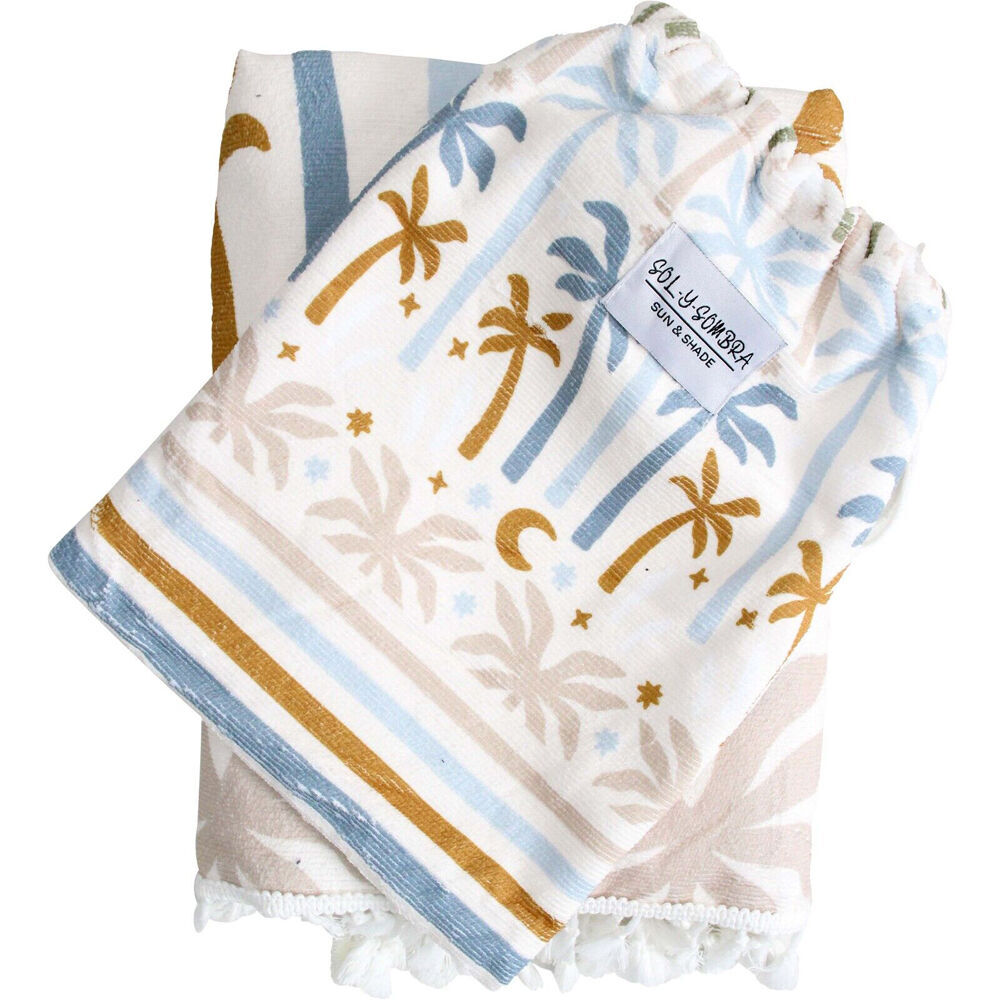 LVD Microfibre Soft Kids Towel Hooded Poncho w/ Bag 70x70cm Retreat