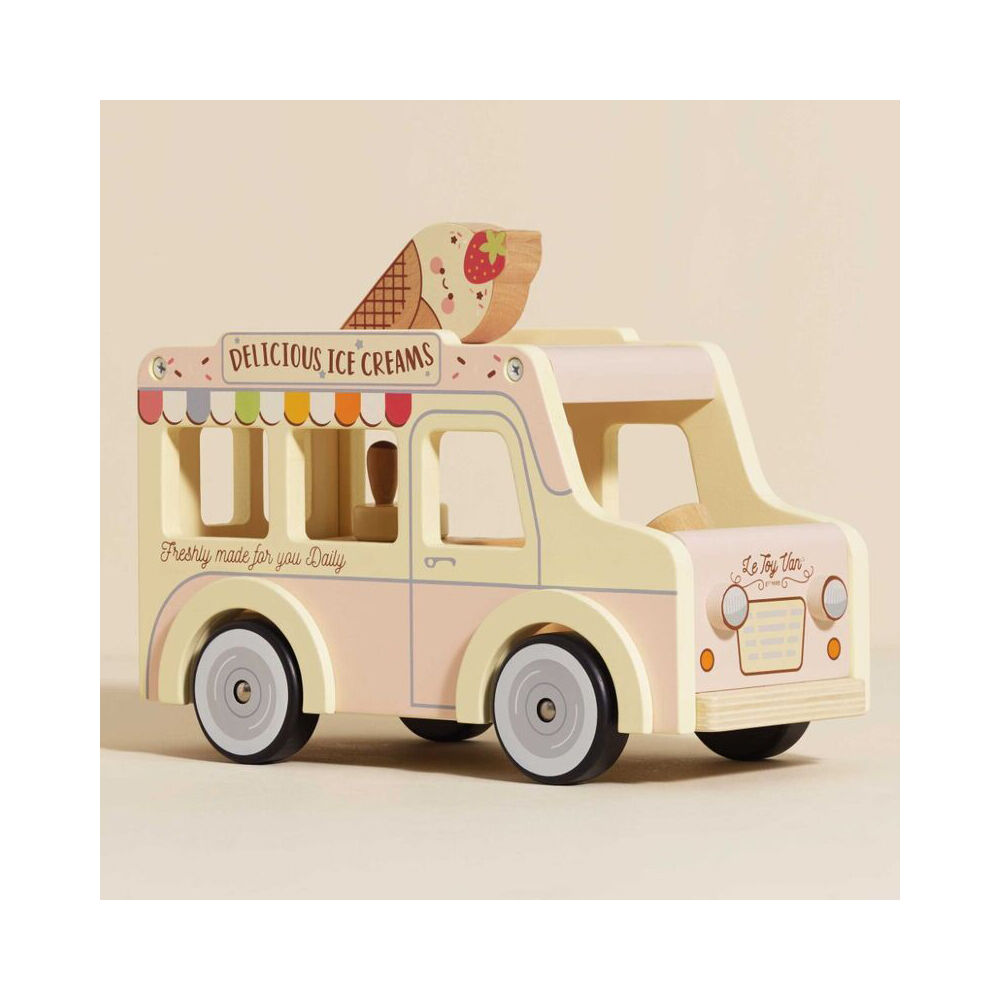Le Toy Van Wooden Ice Cream Kids Set w/ Stickers 3y+/26x19x12cm Multi Colour