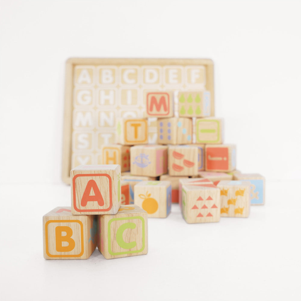 Le Toy Van Petilou ABC Wooden Blocks Educational Toy Kids 12m+