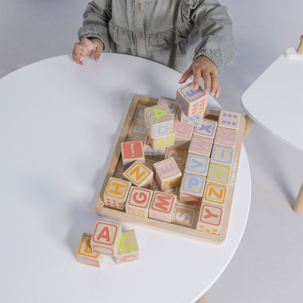 Le Toy Van Petilou ABC Wooden Blocks Educational Toy Kids 12m+