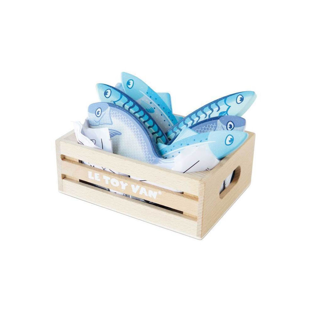 Le Toy Van Honeybake Fresh Fish in Crate Wooden Toy 2y+