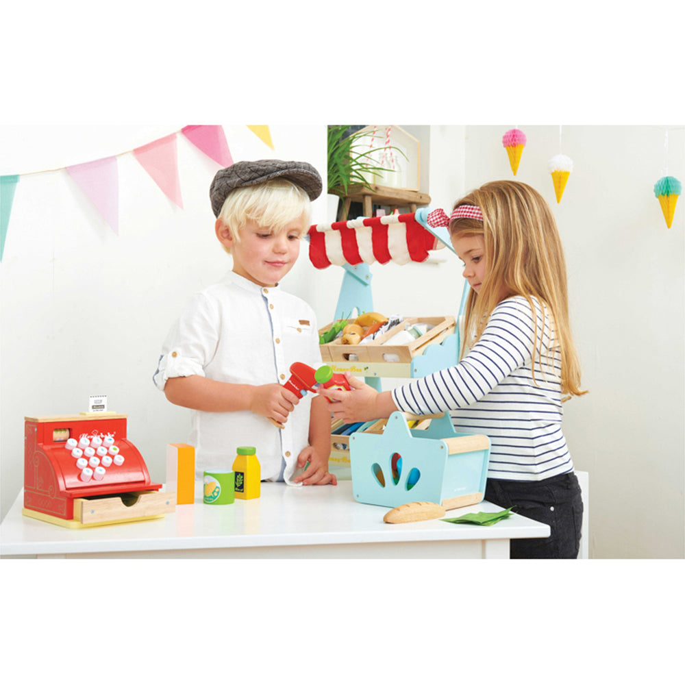 Le Toy Van Honeybake Groceries & Scanner Wooden Toy Set Kids 3y+