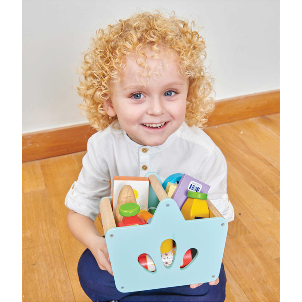 Le Toy Van Honeybake Groceries & Scanner Wooden Toy Set Kids 3y+