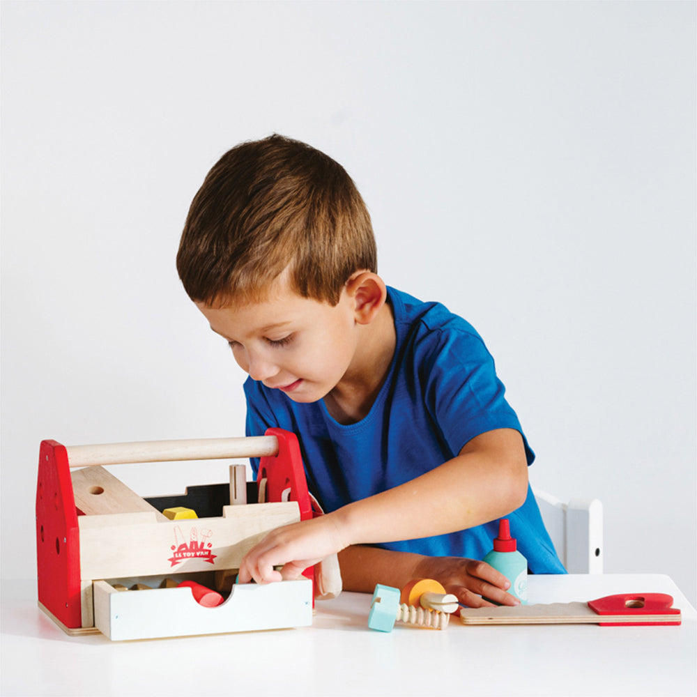 Le Toy Van 22cm Tool Box Screwdriver/Hammer Wooden Toy Set Kids 3y+