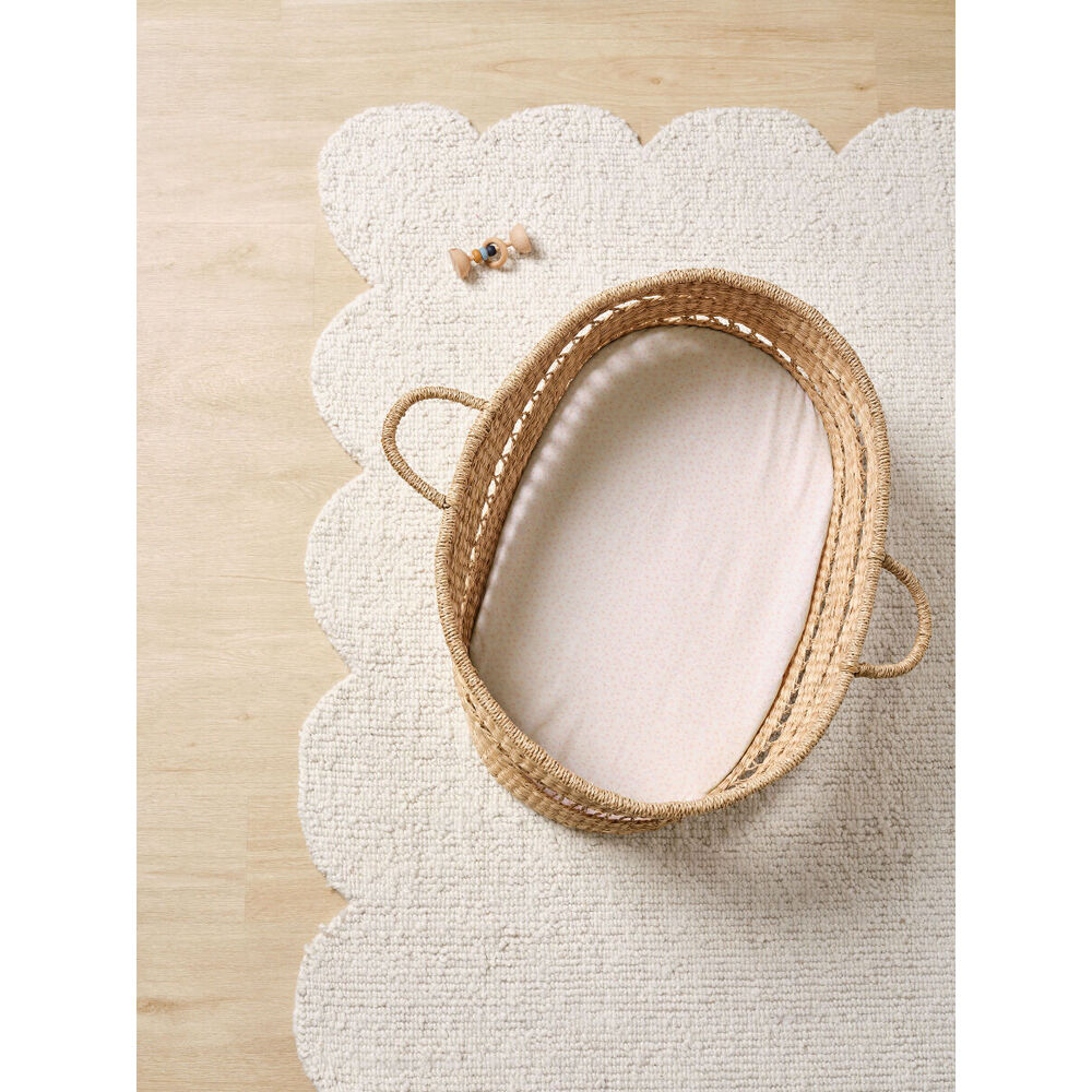 2pc Linen House Kids Cotton Bassinet Lottie Fitted Sheet Set