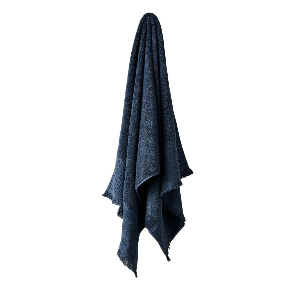 4PK Linen House Aria Slate Cotton/Bamboo Face Washer 33x33cm - Blue