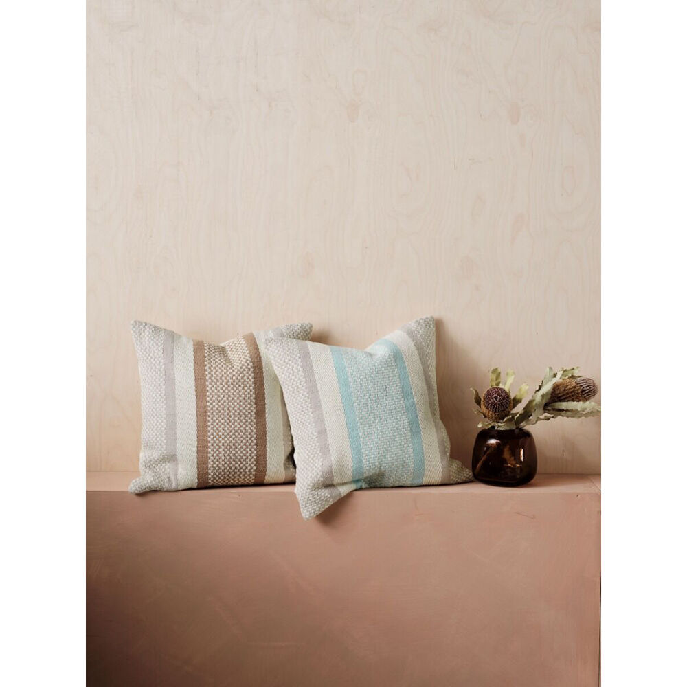2PK Linen House 50x50cm Verano Taupe Bedroom Cushion Square