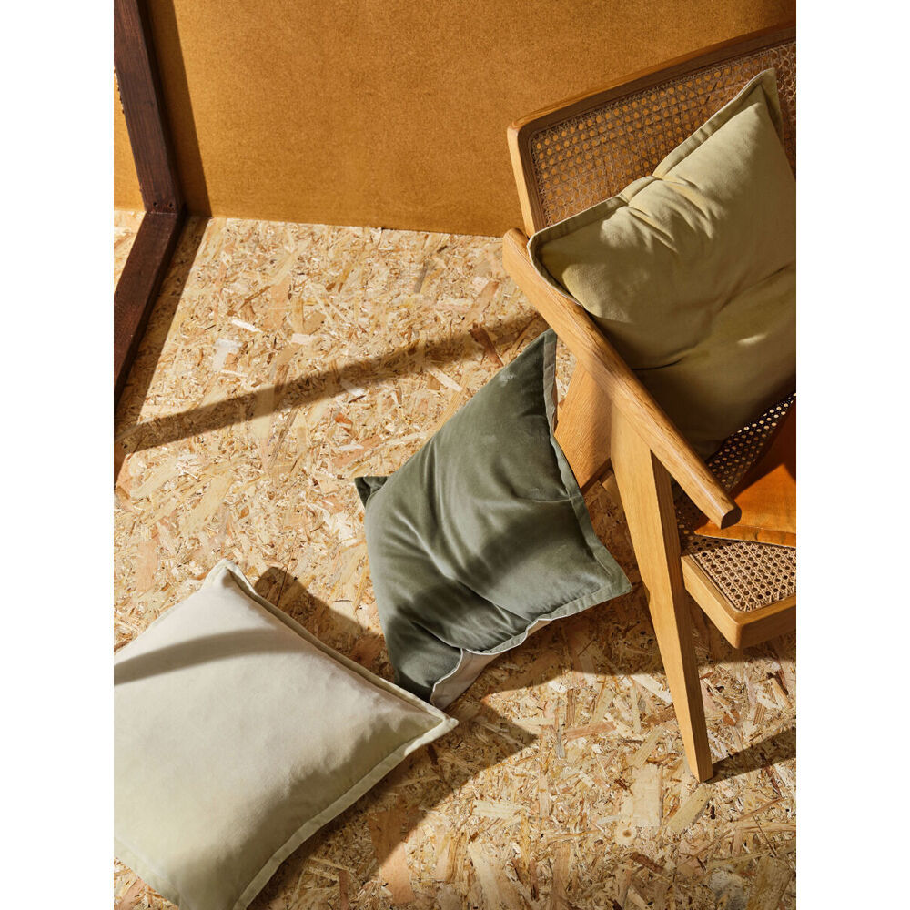 2PK Linen House 48x48cm Loft Parsnip Bedroom Cushion Square