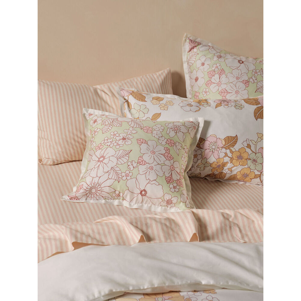 2PK Linen House 48x48cm Poppy Multi Soft Cushion Square