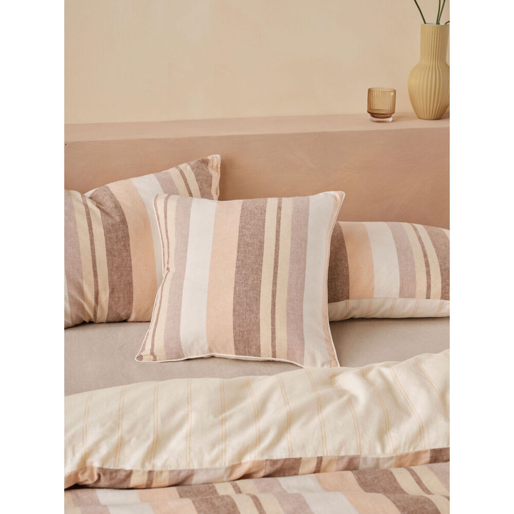 2PK Linen House 48x48cm Reverie Peach Soft Cushion Square