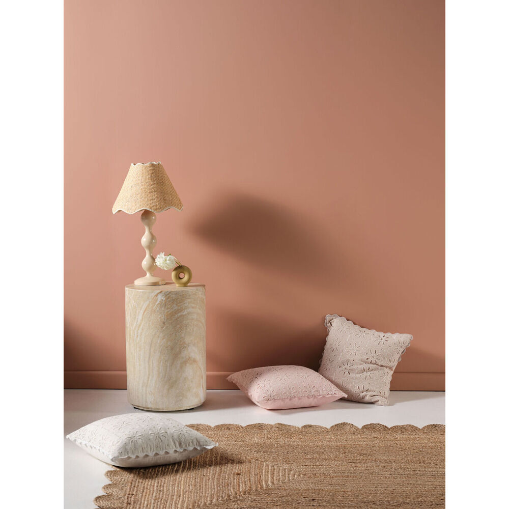 2PK Linen House 48x48cm Miranda Pebble Bedroom Cushion Square