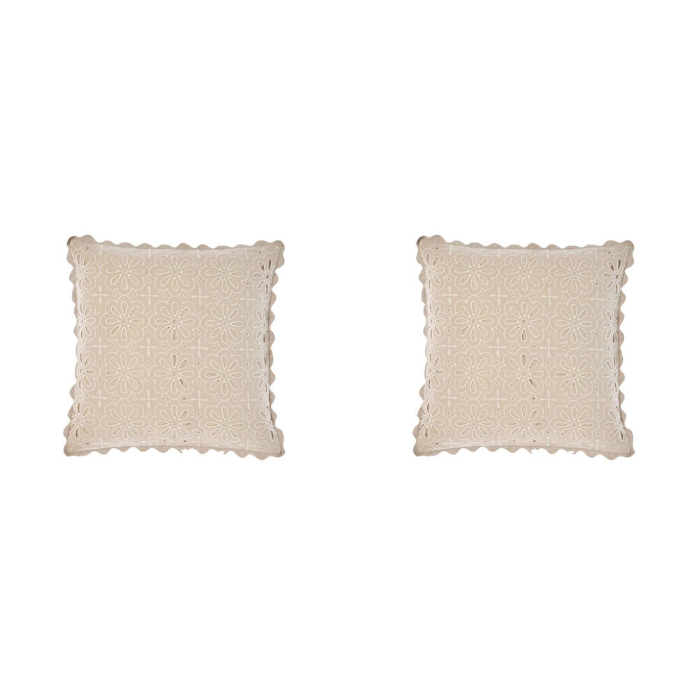 2PK Linen House 48x48cm Miranda Pebble Bedroom Cushion Square