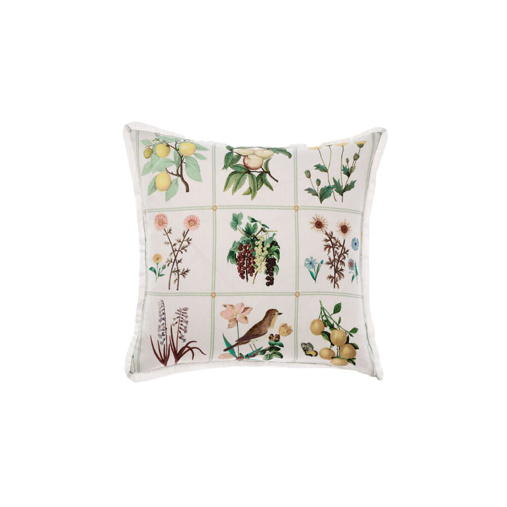 2PK Linen House Garden Bed Vanilla Cotton Cushion 48x48cm