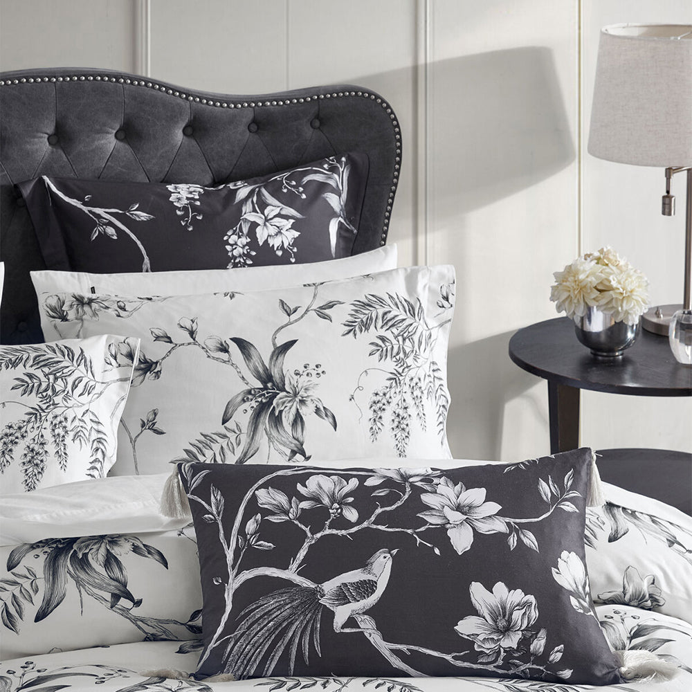 Grace by Linen House Ellison 40x60cm Cushion - Black