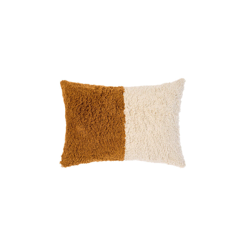 2PK Linen House 40x60cm Cotton Taza Spice Cushion Brown
