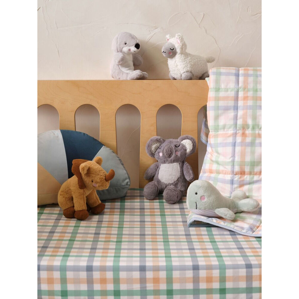 Linen House Kids Lilly Lamb Plush Toy Cushion 18x12cm - White