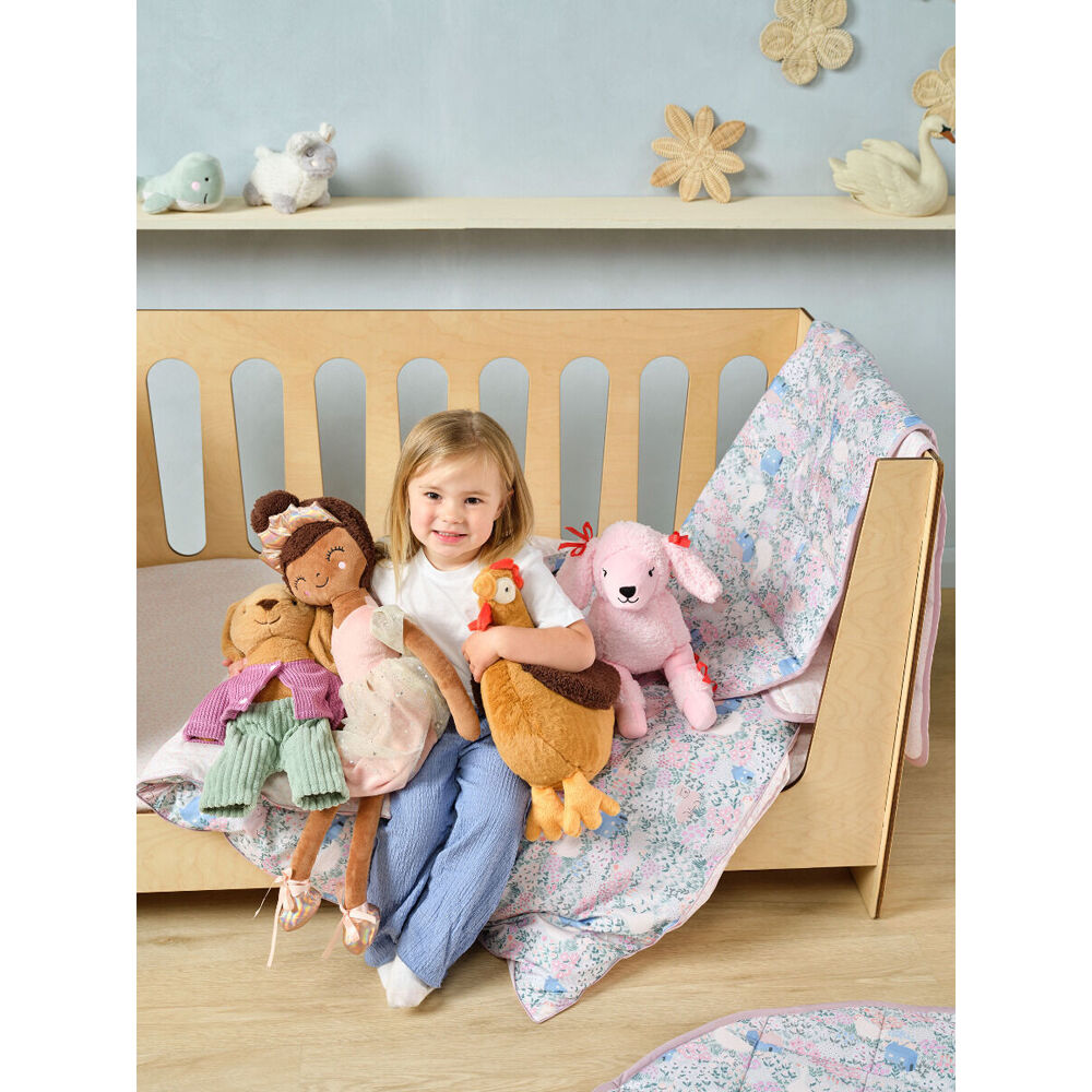 Linen House Kids 19x33cm Paris Poodle Novelty Cushion Pink